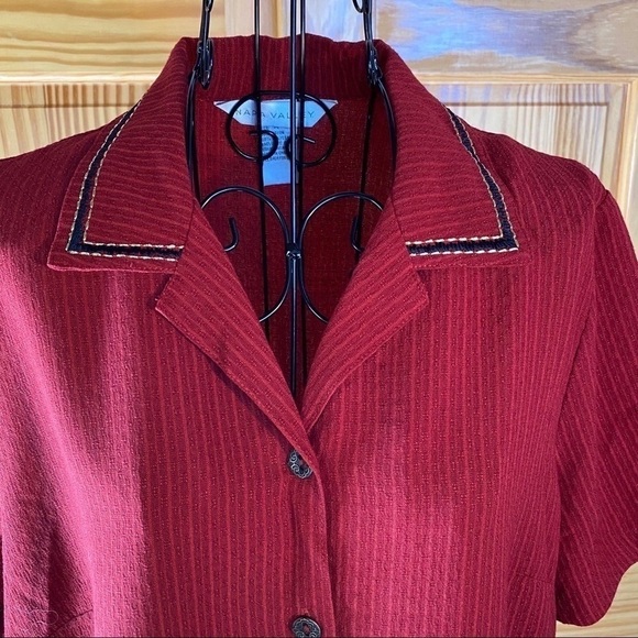 Vintage Napa Valley Cropped Pant Set Red Size S/M - Picture 3 of 16